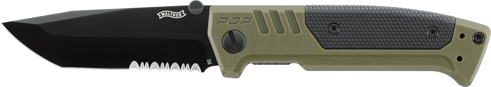 Walther PDP Tanto OD Green Wellenschliff